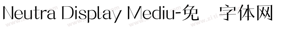 Neutra Display Mediu字体转换